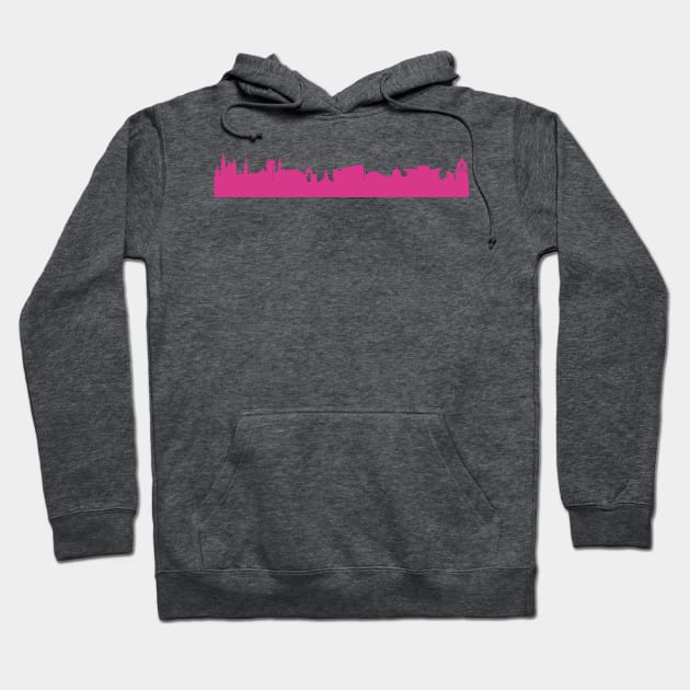 Copenhagen skyline pink Hoodie by 44spaces